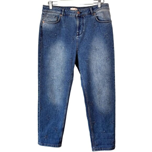 Ted Baker Randee Star Abrasion Boyfriend Jeans 30 - Picture 1 of 12